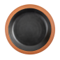 ASSIETTES 'ASAMI WARE' 550 ML Ø22,9x3 CM NOIR MÉLAMINE (12 UNITÉ)