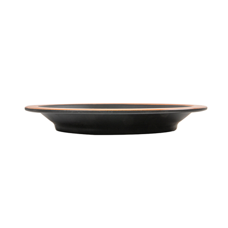 ASSIETTES 'ASAMI WARE' 550 ML Ø22,9x3 CM NOIR MÉLAMINE (12 UNITÉ)