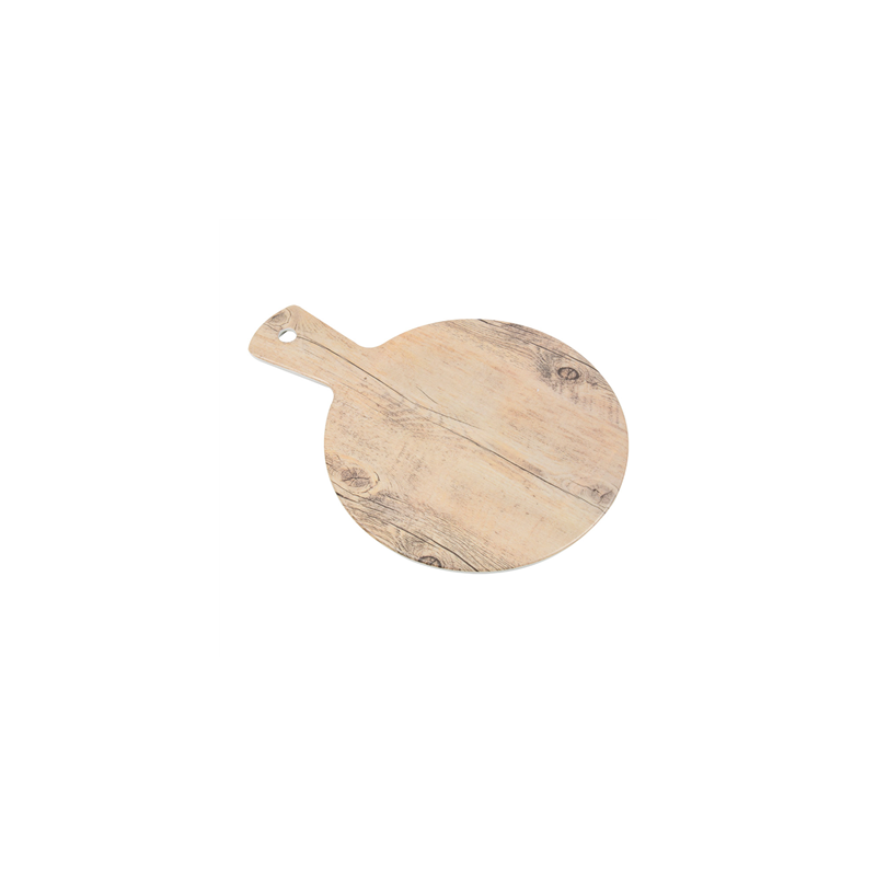 PLATEAUX RONDES AVEC ANSE 'ASAMI WARE'  Ø23x32x0,4 CM COMPARAISON BOIS MÉLAMINE (6 UNITÉ)