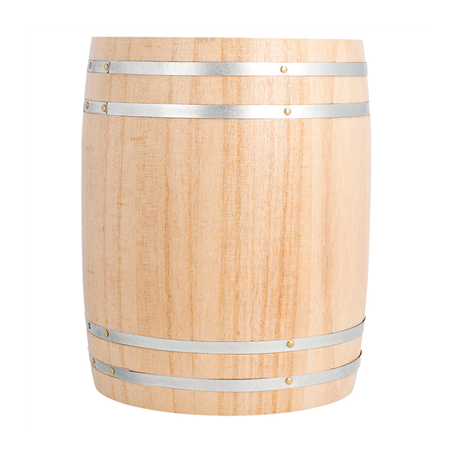 MINI BARIL  Ø11,5x13,8 CM NATUREL BOIS (1 UNITÉ)