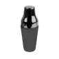SHAKER PARISIEN 500 ML Ø 9x23 CM NOIR INOX (1 UNITÉ)
