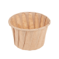 POTS TRAITEUR PAPIER PLISSÉ 100 ML (3,2 oz) 80 G/M2 Ø6,6/5x4,2 CM NATUREL PARCH.INGRAISSABLE (250 UNITÉ)