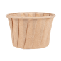 POTS TRAITEUR PAPIER PLISSÉ 100 ML (3,2 oz) 80 G/M2 Ø6,6/5x4,2 CM NATUREL PARCH.INGRAISSABLE (250 UNITÉ)