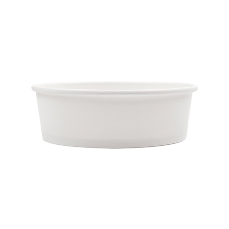 POTS SALADIERS 500 ML - 16,6 oz 300 + 18 PE G/M2 Ø15/12,8x4,5 CM BLANC CARTON (300 UNITÉ)