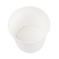 RÉCIPIENTS + COUVERCLES 780 ML - 26 oz 330 + 18 PE G/M2 Ø11,7/9,2x11 CM BLANC CARTON (250 UNITÉ)