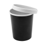 RÉCIPIENTS + COUVERCLES 960 ML - 32 oz 330 + 18 PE G/M2 Ø11,7/9,2x13,5 CM NOIR CARTON (250 UNITÉ)