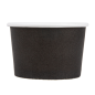 POTS À GLACES 120 ML 210 + 18PE G/M2 Ø 7,7x4,7 CM NOIR CARTON (2000 UNITÉ)