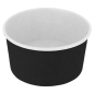 POTS À GLACES 150 ML 250 + 18PE G/M2 Ø 8,5x4,5 CM NOIR CARTON (2000 UNITÉ)