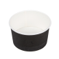 POTS À GLACES 180 ML 250 + 18PE G/M2 Ø 8,7x5,2 CM NOIR CARTON (2000 UNITÉ)
