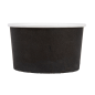 POTS À GLACES 180 ML 250 + 18PE G/M2 Ø 8,7x5,2 CM NOIR CARTON (2000 UNITÉ)