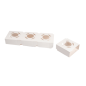 SUPPORT UNIVERSEL POUR MISE EN BOUCHE  275 G/M2 8,5x8x3,5 CM BLANC CARTON (800 UNITÉ)