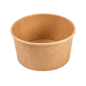 POTS SALADIERS 1000 ML - 33,3 oz 300 + 18 PE G/M2 Ø15/12,9x8 CM NATUREL KRAFT (300 UNITÉ)