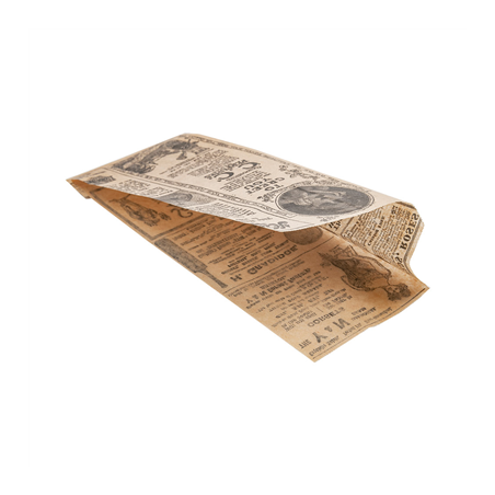 PAPIER INGRAISSABLES OUVERT 2 CÔTÉS - HOT DOG 'TIMES' 34 G/M2 9+3x22 CM NATUREL PARCH.INGRAISSABLE (500 UNITÉ)