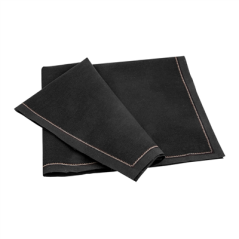 SERVIETTES P. 1/4 'COOL-COTTON' 140 G/M2 40x40 CM NOIR COTON (100 UNITÉ)