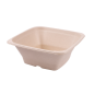 BOLS CARRÉS 'BIONIC' 950 ML 18x18x7 CM NATUREL BAGASSE (400 UNITÉ)