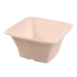 BOLS CARRÉS 'BIONIC' 1,2 L 18x18x9 CM NATUREL BAGASSE (400 UNITÉ)