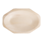 PLATEAUX OCTOGONALES 'WOOD'  20x13x2,5 CM NATUREL BOIS (50 UNITÉ)