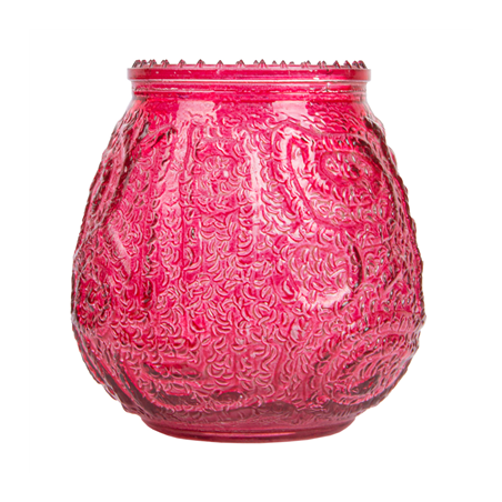 VERRE POUR BOUGIES  9,5x9,5 CM ROUGE VERRE (60 UNITÉ)