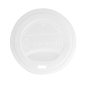 COUVERCLES POUR GOBELETS 360 ML 'BIODEGRADABLE'  BLANC CPLA (1000 UNITÉ)