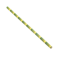 PAILLES DROITES BAMBOU STAMPÉ 'PAPER'  Ø0,60x21 CM PAPIER (3000 UNITÉ)