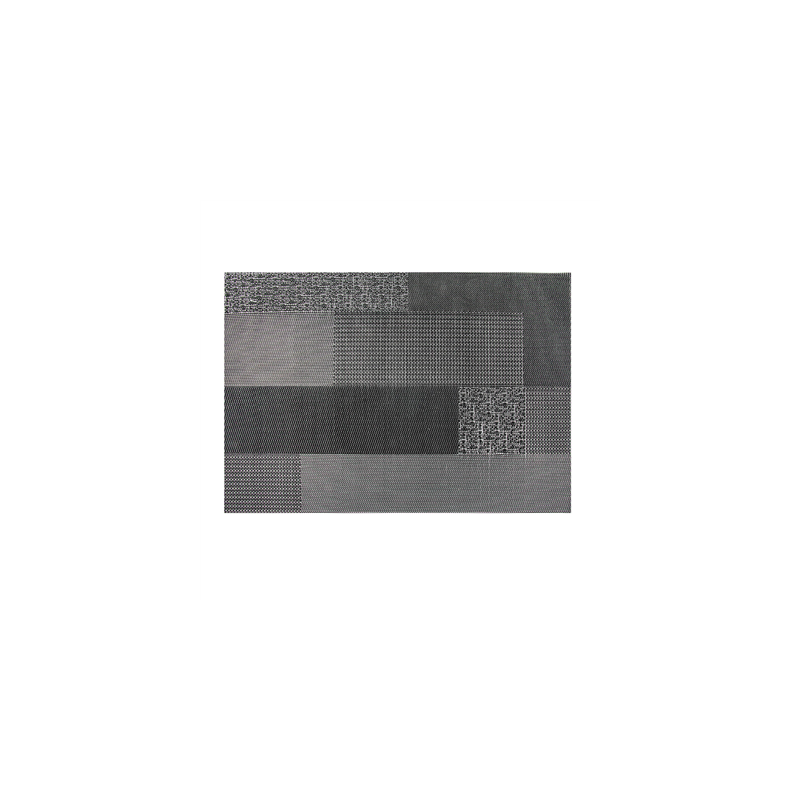 SETS DE TABLE MOSAÏQUE  45X30 CM NOIR PVC (12 UNITÉ)