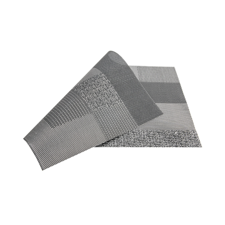 SETS DE TABLE MOSAÏQUE  45X30 CM NOIR PVC (12 UNITÉ)