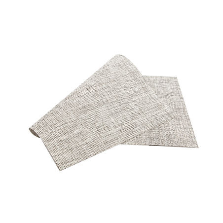 SETS DE TABLE  45X30 CM GRAPHITE PVC (12 UNITÉ)