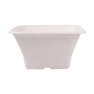 BOLS CARRÉS 'BIONIC' 1,2 L 18x18x9 CM BLANC BAGASSE (400 UNITÉ)