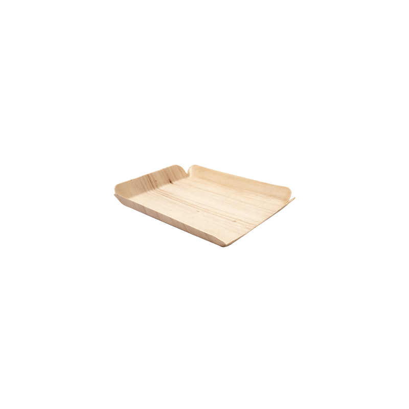 BARQUETTES RECTANGULAIRES 'WOOD'  15x11,5x1,5 CM NATUREL BOIS (50 UNITÉ)