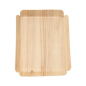 BARQUETTES RECTANGULAIRES 'WOOD'  15x11,5x1,5 CM NATUREL BOIS (50 UNITÉ)