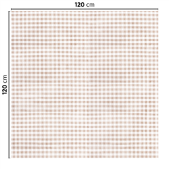 NAPPES PLIAGE M 'LIKE LINEN - VICHY' 70 G/M2 120x120 CM TAUPE SPUNLACE (200 UNITÉ)