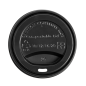 COUVERCLES POUR GOBELETS 360 ML 'BIODEGRADABLE'  NOIR CPLA (1000 UNITÉ)