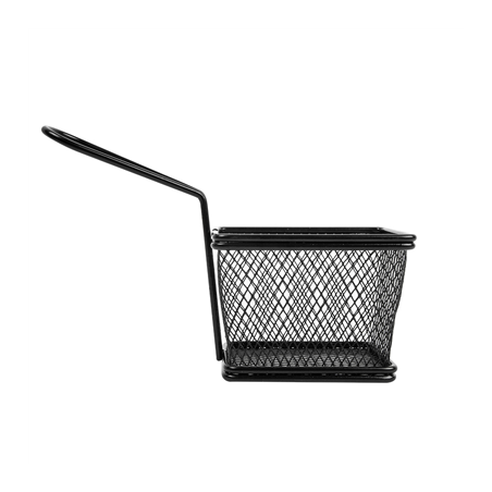 MINI FRITEUSES 1 PORTION 'ARTINOX'  10x7,8x7 CM NOIR ACIER (6 UNITÉ)