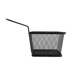 MINI FRITEUSES 2 PORTIONS 'ARTINOX'  12,5x10x7,5 CM NOIR ACIER (6 UNITÉ)