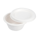 MINI POTS + COUVERCLES 'BIONIC' 60 ML Ø 6,9x3+0,7 CM BLANC BAGASSE (1000 UNITÉ)