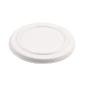 COUVERCLES POUR POTS 228.86 'BIONIC'  Ø 12x1,2 CM BLANC BAGASSE (500 UNITÉ)
