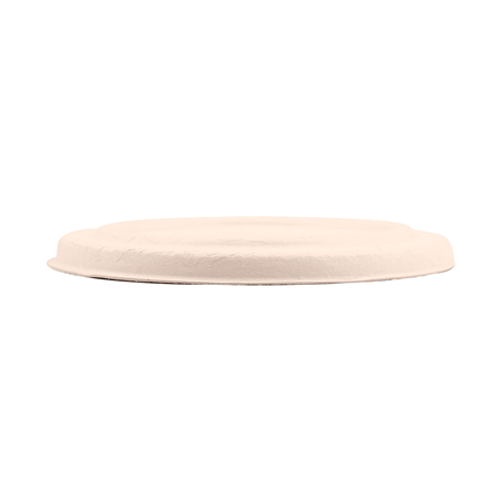 COUVERCLES POUR POTS 228.87 'BIONIC'  Ø 12x1,2 CM NATUREL BAGASSE (500 UNITÉ)
