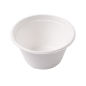POTS 'BIONIC' 360 ML Ø 11,6x6,3 CM BLANC BAGASSE (500 UNITÉ)