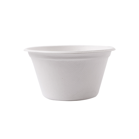 POTS 'BIONIC' 360 ML Ø 11,6x6,3 CM BLANC BAGASSE (500 UNITÉ)