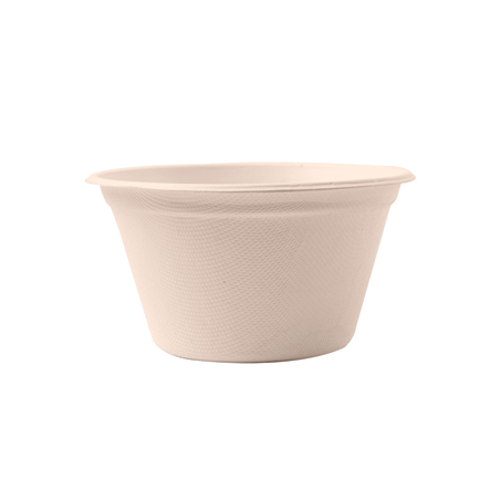 POTS 'BIONIC' 360 ML Ø 11,6x6,3 CM NATUREL BAGASSE (500 UNITÉ)