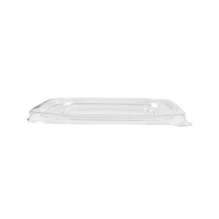 COUVERCLES BAS POUR 228.40/41/42 - 226.93/94/95 'BIONIC'  18,5x18,5x1,3 CM TRANSPARENT PET (400 UNITÉ)