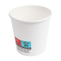GOBELETS BOISSONS CHAUDES 1 PAROI 120 ML 230 + 18 PE G/M2 Ø6,2/4,5x6 CM BLANC CARTON (1000 UNITÉ)
