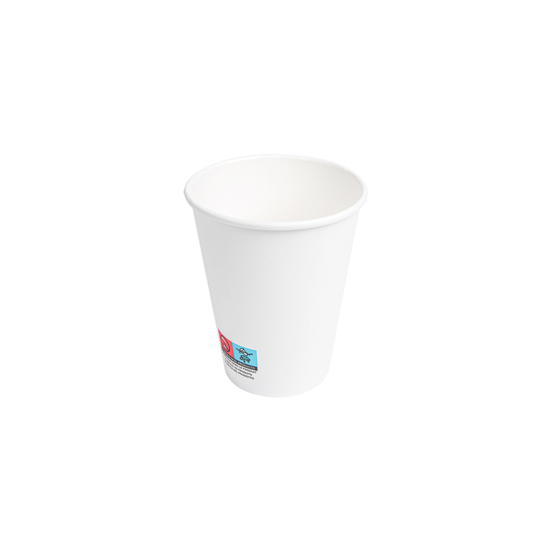 GOBELETS BOISSONS CHAUDES 1 PAROI 360 ML 300 + 18 PE G/M2 Ø9/6x11 CM BLANC CARTON (900 UNITÉ)