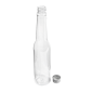 FLACONS AVEC BOUCHON EN ALUMINIUM 180 ML Ø4,3x20,5 CM TRANSPARENT PET (210 UNITÉ)