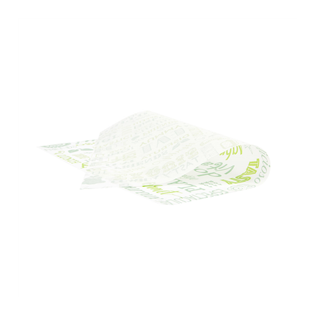 PAPIER INGRAISSABLES BASKET 'PAROLE' 35 G/M2 31x31 CM VERT PARCH.INGRAISSABLE (1000 UNITÉ)