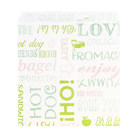 PAPIER INGRAISSABLES OUVERT 2 CÔTÉS FAST FOOD