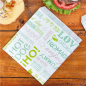 PAPIER INGRAISSABLES OUVERT 2 CÔTÉS FAST FOOD 'PAROLE' 35 G/M2 13x14 CM BLANC PARCH.INGRAISSABLE (1000 UNITÉ)