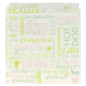 PAPIER INGRAISSABLES OUVERT 2 CÔTÉS FAST FOOD 'PAROLE' 35 G/M2 16x16,5 CM BLANC PARCH.INGRAISSABLE (500 UNITÉ)
