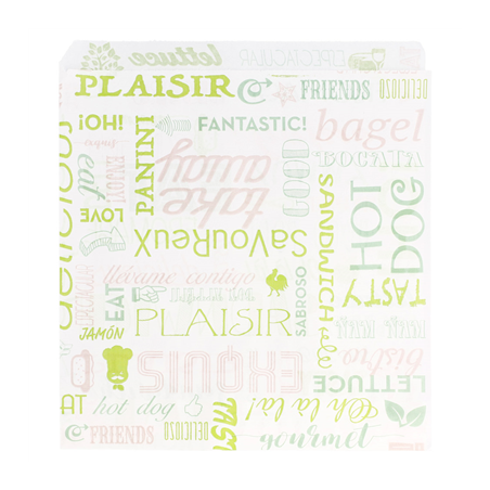 PAPIER INGRAISSABLES OUVERT 2 CÔTÉS FAST FOOD