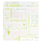 PAPIER INGRAISSABLES OUVERT 2 CÔTÉS FAST FOOD 'PAROLE' 35 G/M2 17x18 CM BLANC PARCH.INGRAISSABLE (500 UNITÉ)